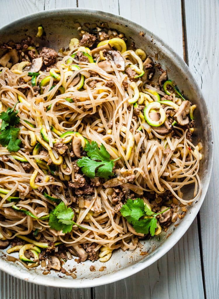 Grass Fed Beef And Zoodle Pad Thai Recipe Adventureblooms