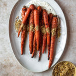 harissa roasted carrots with dukkah