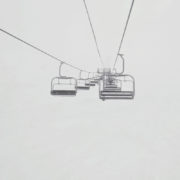 chairlift in whiteout