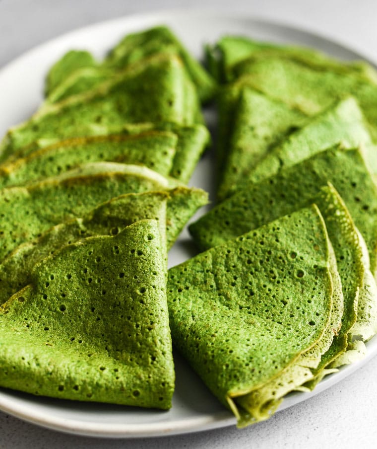 spinach crepes