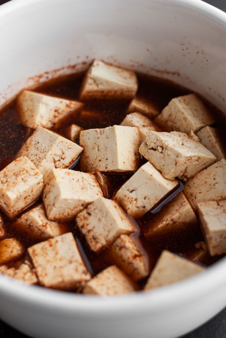 Black Bean Tofu Bowl | The Crooked Carrot