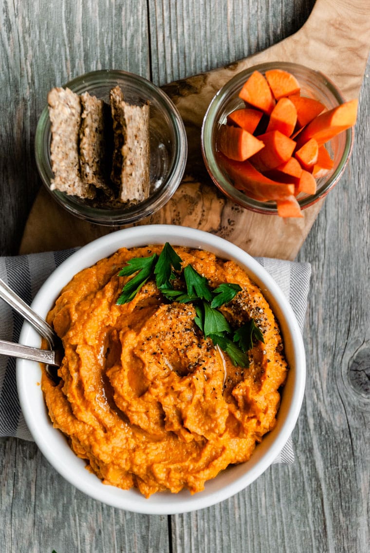 Spicy Habanero Carrot Dip | The Crooked Carrot