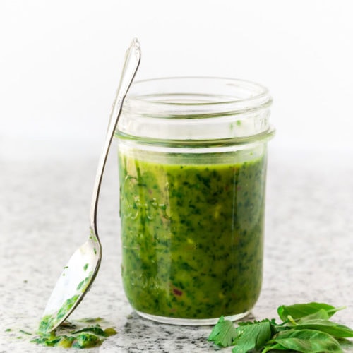 5-Minute Italian Green Sauce | The Crooked Carrot