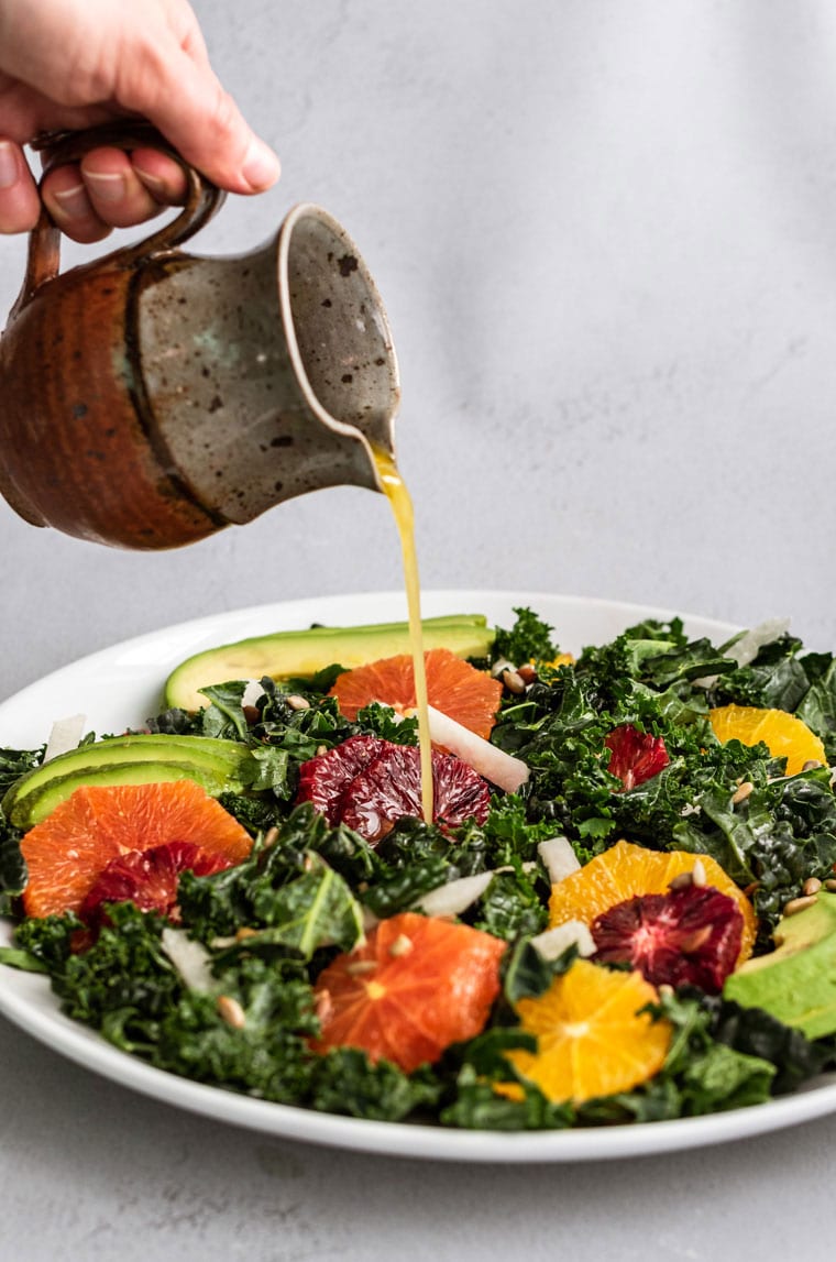 Jicama Kale Salad with Citrus The Crooked Carrot