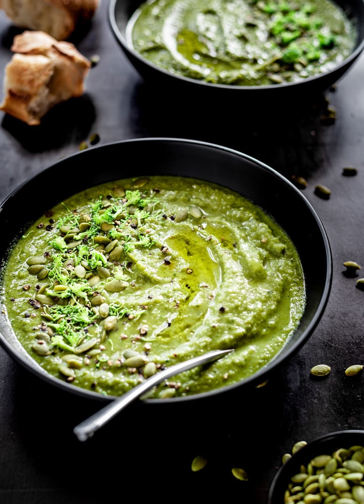 broccoli pea soup