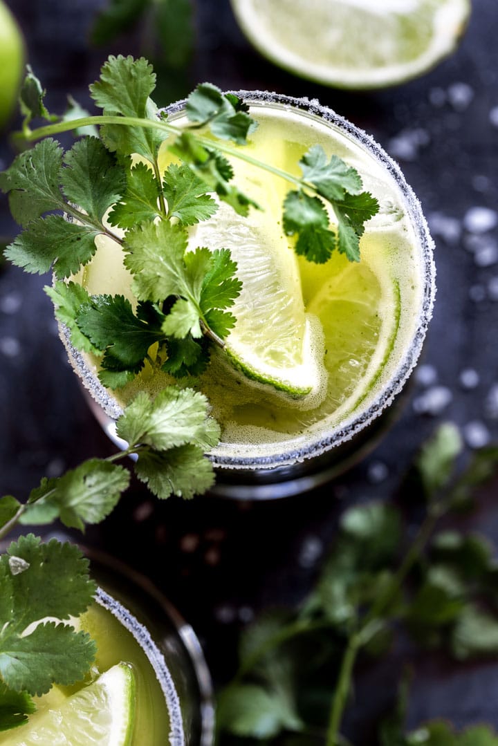 Cilantro Lime Margarita | The Crooked Carrot