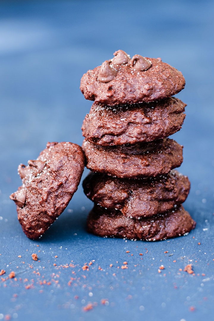 Salted Dark Chocolate Cookies | The Crooked Carrot