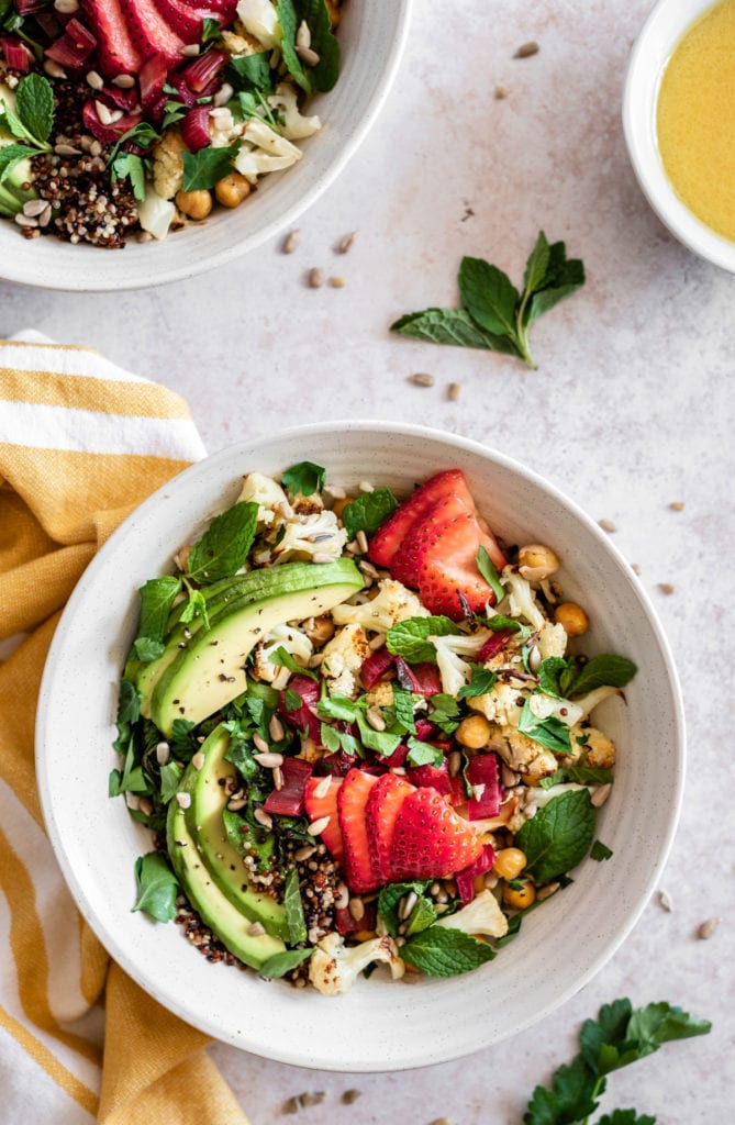 Cauliflower Buddha Bowl with Crispy Chickpeas and Chard | The Crooked ...