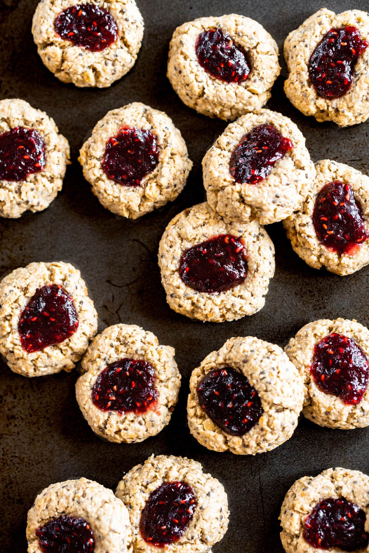 Sunflower Thumbprint Cookies | The Crooked Carrot